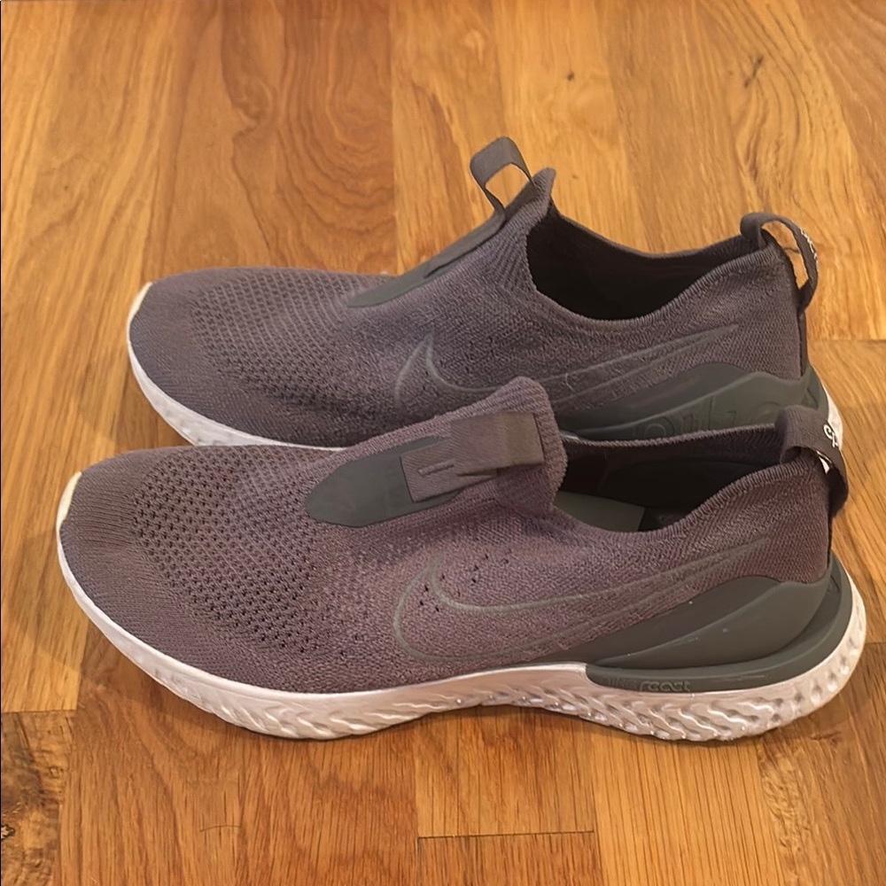 Nike Women's Gray Slip-On Sneakers